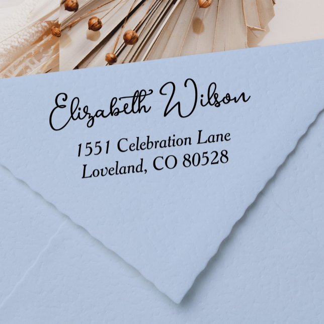 Sello Automático Dirección de devolución moderna personalizada con  (Subido por el creador)