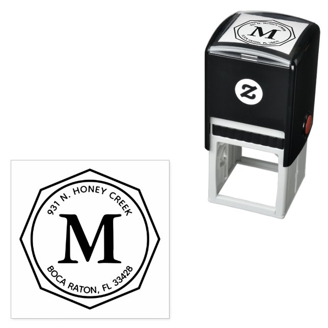 Sello Automático Dirección de devolución moderna simple Diseño pers (In Situ)