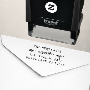 Sello Automático Dirección de devolución moderna simple para recién