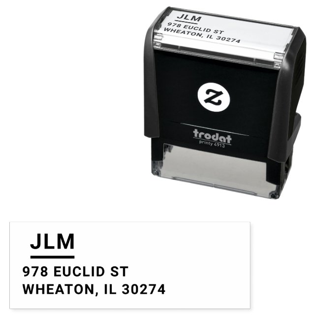 Sello Automático Dirección de devolución negrita informal (In Situ)