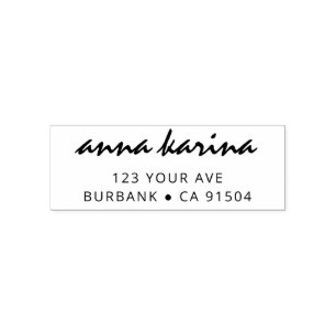 Sello Automático Dirección de devolución Nombre de script mínimo si