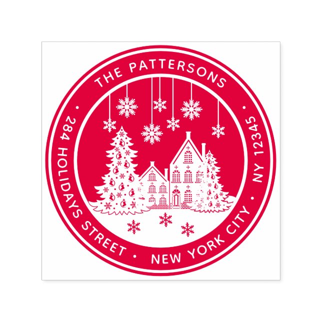 Sello Automático Dirección de devolución personal de la casa de inv (Diseño)