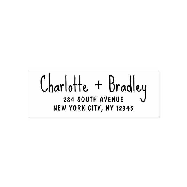 Sello Automático Dirección de devolución personal profesional con l (Diseño)