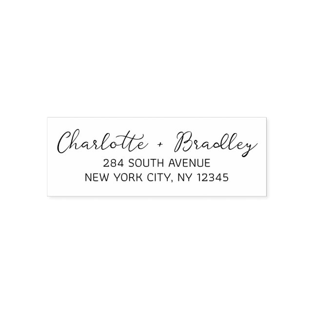 Sello Automático Dirección de devolución personal profesional con l (Diseño)