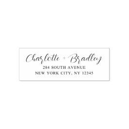 Sello Automático Dirección de devolución personal profesional de gu