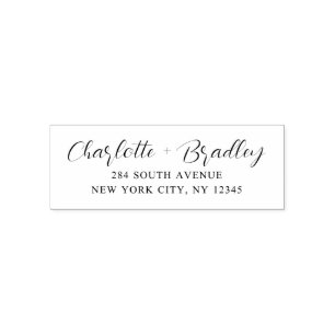 Sello Automático Dirección de devolución personal profesional de gu