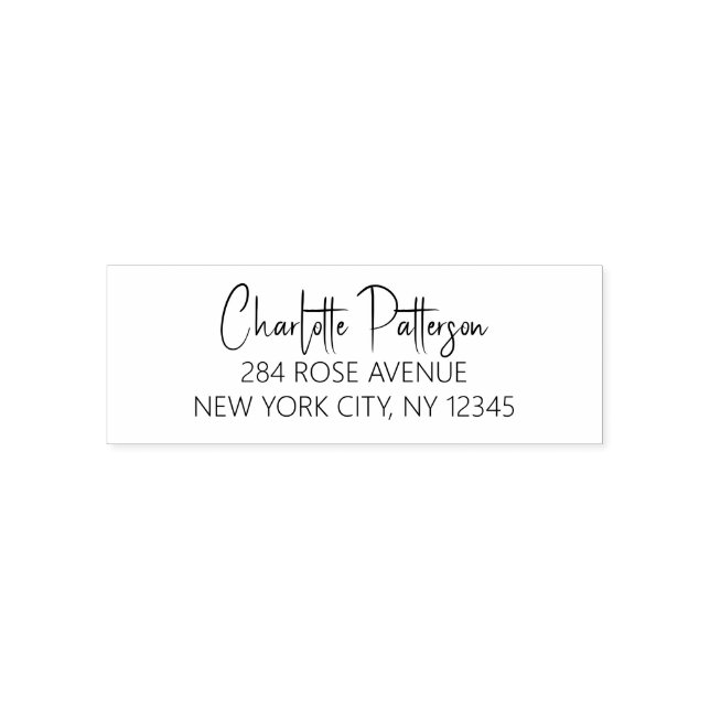 Sello Automático Dirección de devolución personal profesional de gu (Diseño)