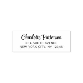 Sello Automático Dirección de devolución personal profesional de gu