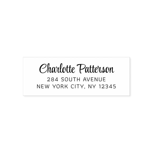 Sello Automático Dirección de devolución personal profesional de gu (Diseño)