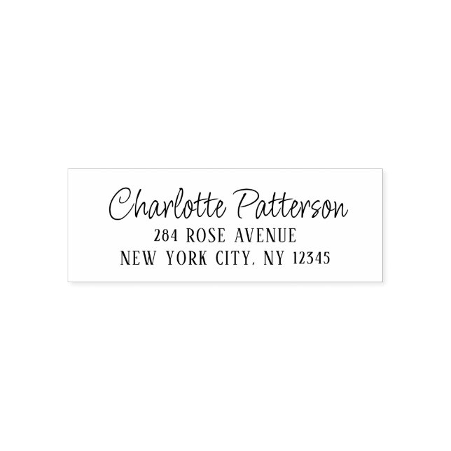 Sello Automático Dirección de devolución personal profesional de gu (Diseño)