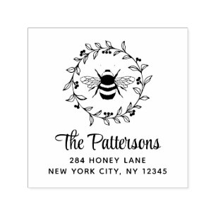 Sello Automático Dirección de devolución personal profesional de Ho