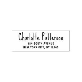 Sello Automático Dirección de devolución personal profesional guión