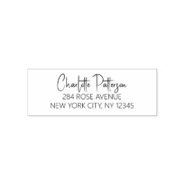 Sello Automático Dirección de devolución personal profesional guión