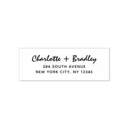 Sello Automático Dirección de devolución personal profesional guión