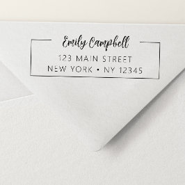 Sello Automático Dirección de devolución personal profesional Minim