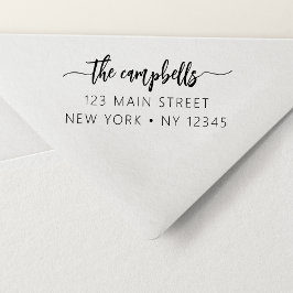 Sello Automático Dirección de devolución personal profesional Minim