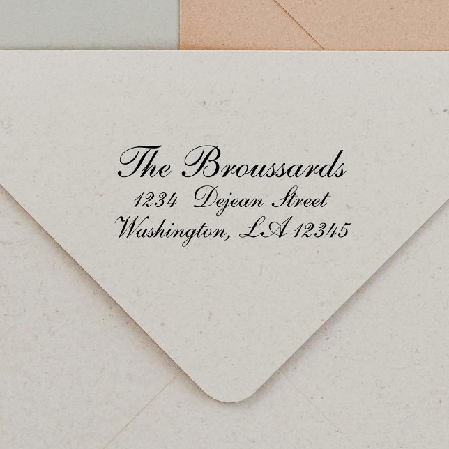 Sello Automático Dirección de devolución personalizada de guión ele (Subido por el creador)