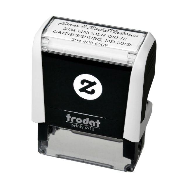 Sello Automático Dirección de devolución personalizada de Sr y Sra  (Producto)