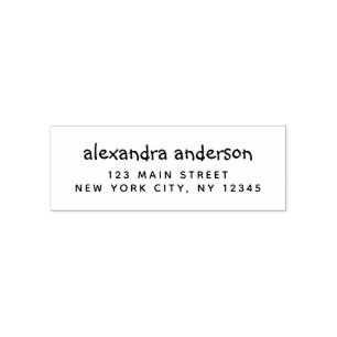 Sello Automático Dirección de devolución profesional o personal ele