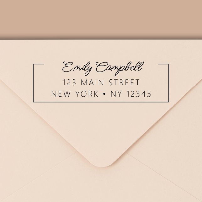 Sello Automático Dirección de devolución profesional personal Minim (Subido por el creador)