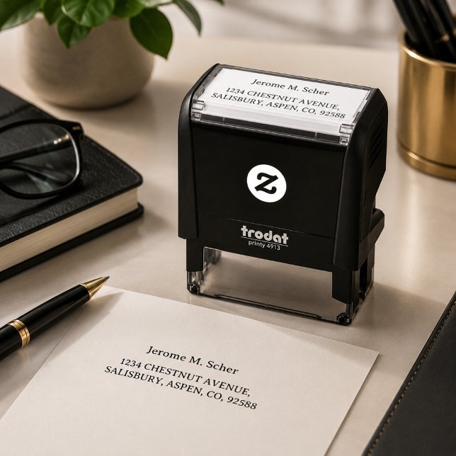 Sello Automático Dirección de devolución Script de nombre minimalis (Subido por el creador)