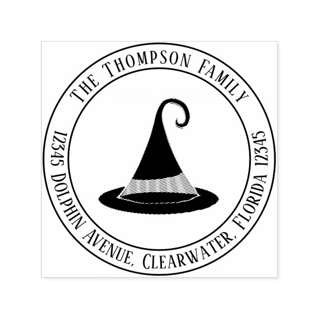 Sello Automático Dirección de devolución simple de Halloween Gorra  (Diseño)