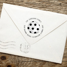 Sello Automático Dirección de devolución Simple Sports Soccer Ball