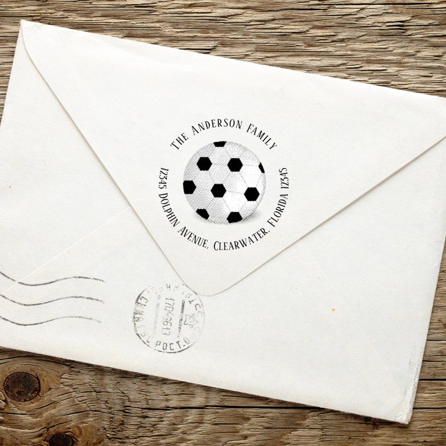 Sello Automático Dirección de devolución Simple Sports Soccer Ball (Subido por el creador)