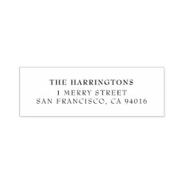 Sello Automático Dirección de devolución simple y mínima