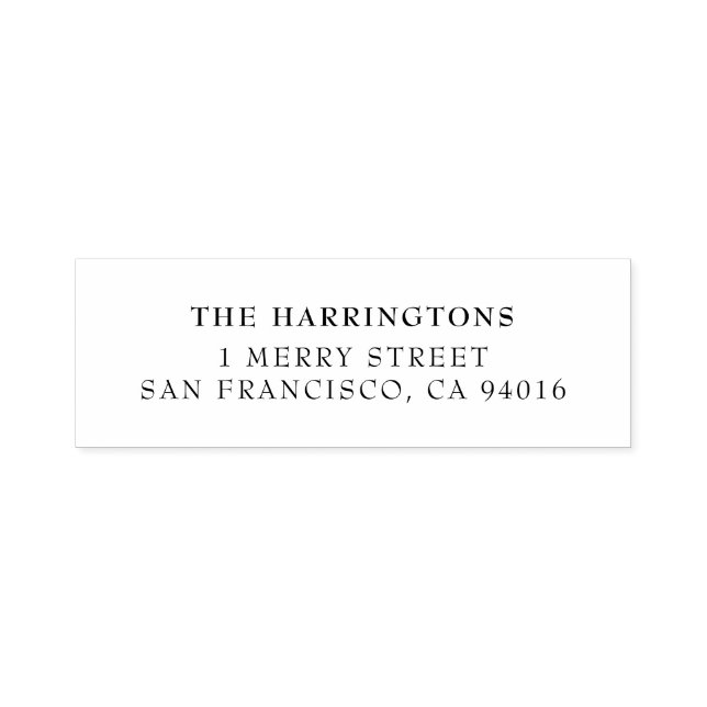 Sello Automático Dirección de devolución simple y mínima (Diseño)