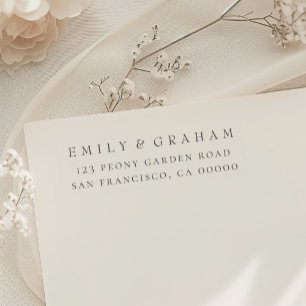 Sello Automático Dirección de devolución simple y moderna