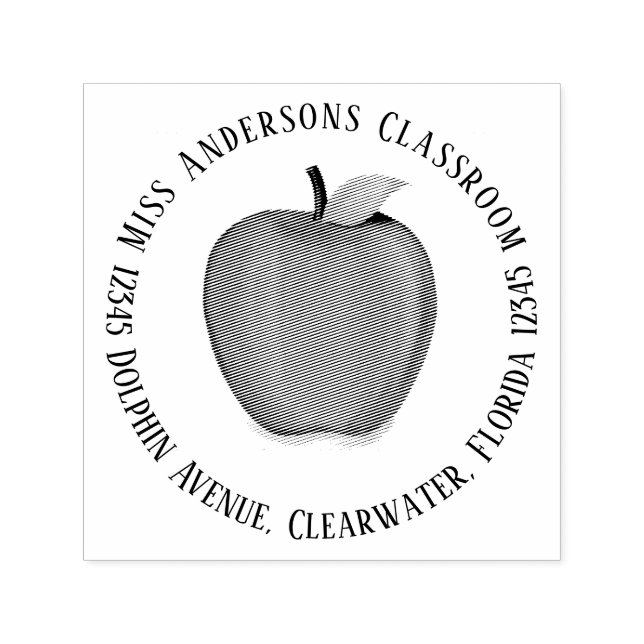 Sello Automático Dirección de devolución simple y rápida tipografía (Diseño)