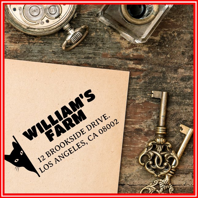 Sello Automático Dirección de devolución única de la línea de negoc (Subido por el creador)