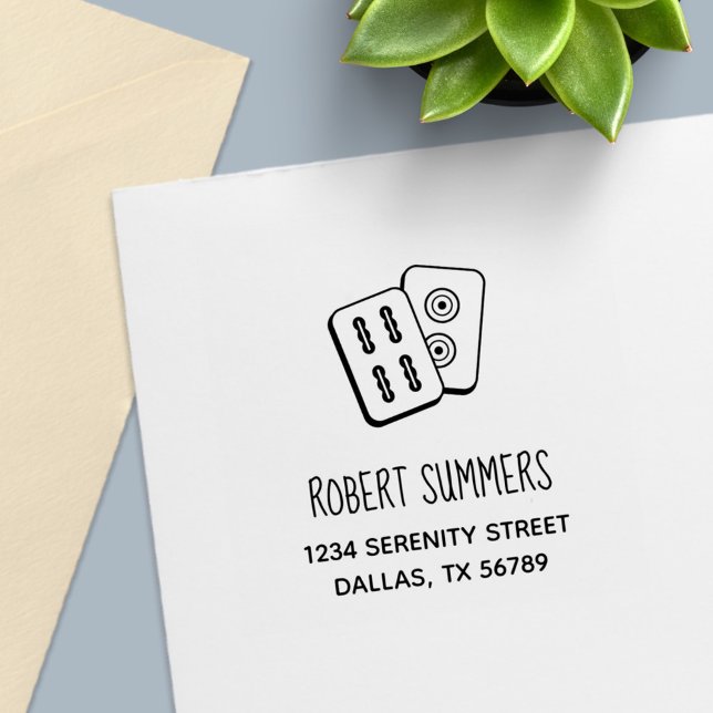 Sello Automático Dirección de fichas de juego de MahJong (Subido por el creador)