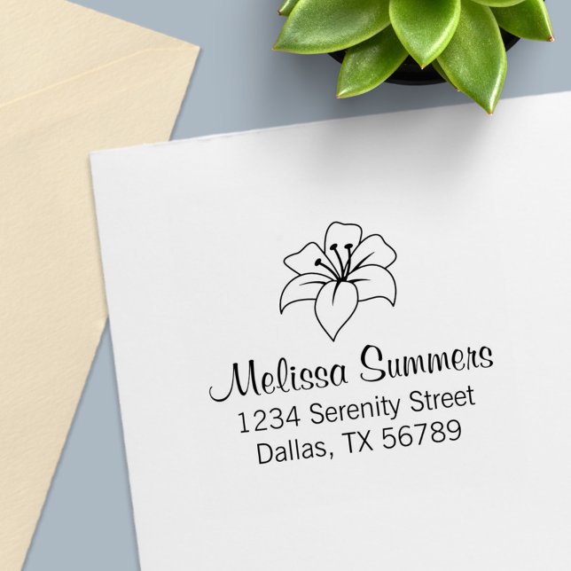 Sello Automático Dirección de flor de Lily Exótica (Subido por el creador)