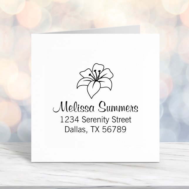 Sello Automático Dirección de flor de Lily Exótica (Subido por el creador)