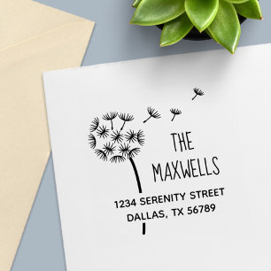 Sello Automático Dirección de la familia Dandelion Flower Parachuts