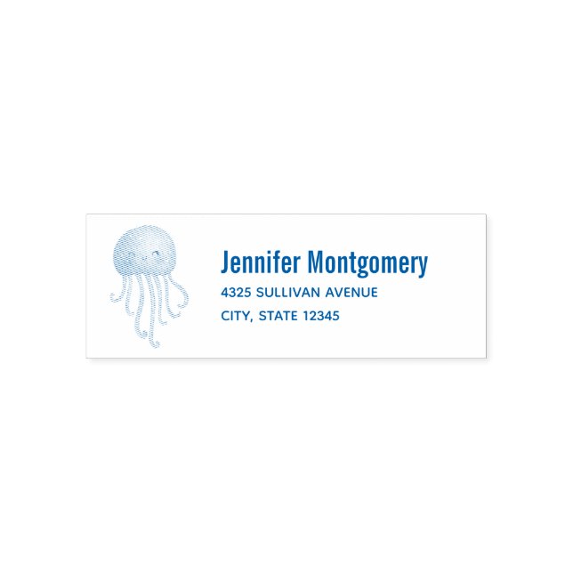 Sello Automático Dirección de la medusa de cutis y diversión (Diseño)