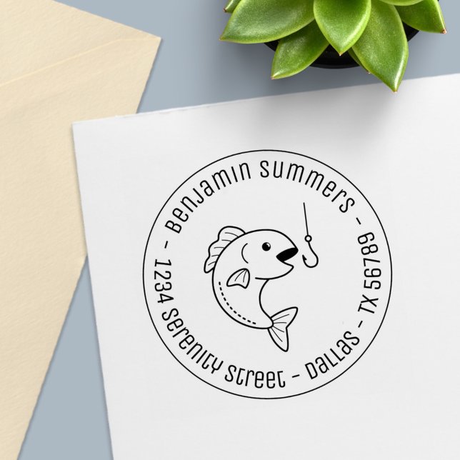 Sello Automático Dirección de la ronda del enlace de pesca para la  (Subido por el creador)