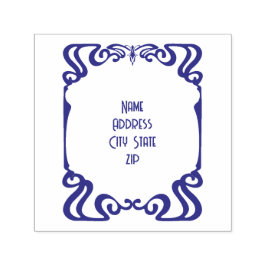 Sello Automático Dirección de marco Art Nouveau