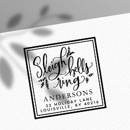 Sello Automático Dirección de Navidades del anillo de las campanas 