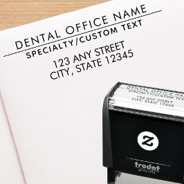Sello Automático Dirección de negocio de abogado de oficina dental 