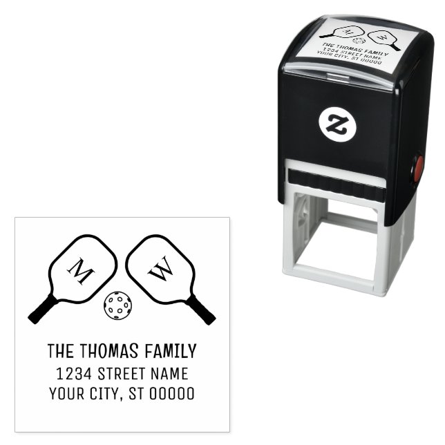 Sello Automático Dirección de nombre de bola y pádel de bolas (In Situ)