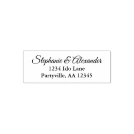 Sello Automático Dirección de nombre simple