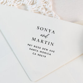 Sello Automático Dirección de nombres de parejas de escritura mínim