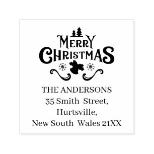 Sello Automático dirección de Personalizado de navidad de estimes