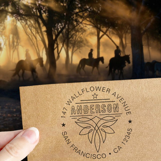 Sello Automático Dirección de regreso familiar de bota vaquera occi (Subido por el creador)