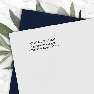 Sello Automático Dirección de Remitente de Pareja con Ampersand Mod