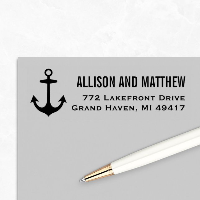 Sello Automático Dirección de retorno de anclaje náutico moderno (Subido por el creador)