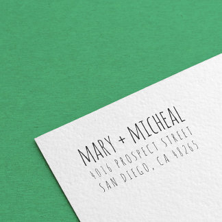 Sello Automático Dirección de retorno de Boda de pareja elegante Mi